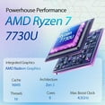 thumbnail image 2 of HP 15.6 Touchscreen Laptop for Work & Study, AMD Ryzen 7 7730U, 15.6" FHD Touch Display, AMD Radeon Graphics, Copilot AI, WiFi 6, Backlit Keyboard, Windows 11 Pro, 16GB RAM, 1TB SSD, 2 of 5