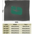 thumbnail image 3 of Charlotte 49ers Original Fleece Blanket, Very Soft Microfiber Flannel Blanket for Couch Warm and Cozy for All Seasons, 3 of 6