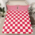 thumbnail image 2 of Erosebridal Geometric Buffalo Sheet Set Twin,Checkered Grid Bedding Sets Twin Size,Plaid Room Decorative,Breathable,3pcs, 2 of 7