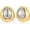teardrop, variant on Two Tone Studs Earrings Mixed Metal Earrings for Women Gold Plated Chunky Round Teardrop Earring Thick Trendy Modern Jewelry[e6141]