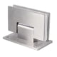 thumbnail image 3 of Bisagras de acero inoxidable de 90° para puertas de ducha con doble apertura para gabinetes y vitrinas de baño, 3 of 8