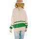 thumbnail image 5 of VISgogo Mujer Otoño Invierno Jersey de Punto Manga Larga Solapa Cremallera Patchwork Sudadera VISgogo moda, 5 of 9