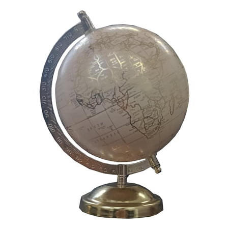 Rotating 6 Inch Vintage World Globe With Gold Base For Showpieces For Home Decor Office Table Unique Birthday Gift For Kids & Students Pack Of 1
