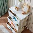 thumbnail image 5 of FRAPOW Dresser with 3 Drawers, Fabric Nightstand, Storage Dresser for Bedroom, Hallway, Entryway, Closets, White, 5 of 8