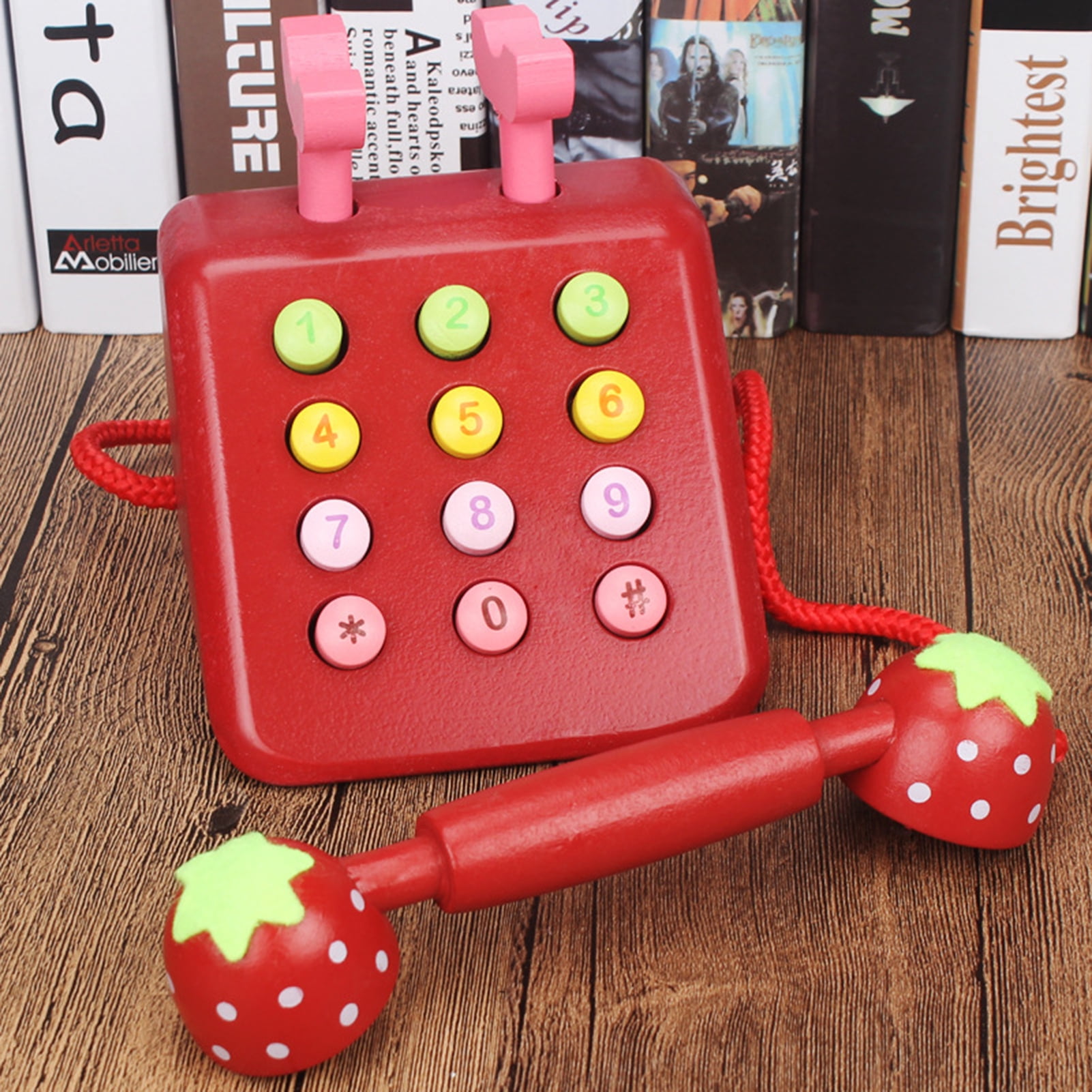 Neinkie Rotary Phone Toy Retro Style Hand-eye Coordination Wear