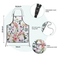 thumbnail image 7 of Pioneer Flower Floral Print Pattern Kids Aprons for Girls and Boys,Adjustable Neck Strap Toddler Aprons for Kids Cooking Baking, 7 of 7