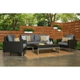thumbnail image 4 of RST Brands Milo Espresso Wicker 4 Piece Patio Conversation Set, 4 of 9