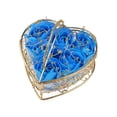 thumbnail image 1 of Rosa de jabón, flor artificial, jabón de baño perfumado creativo, regalo del día de San Valentín, jabón de rosas para la boda del día de Acción de , Azul, 1 of 8