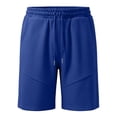 thumbnail image 6 of hoksml Men's Diagonal Seam Drawstring Elastic Waist Sweat Shorts, Relaxed Fit Casual Walking Athletic Shorts for Workout Daily Vacation Wear, 6 of 7