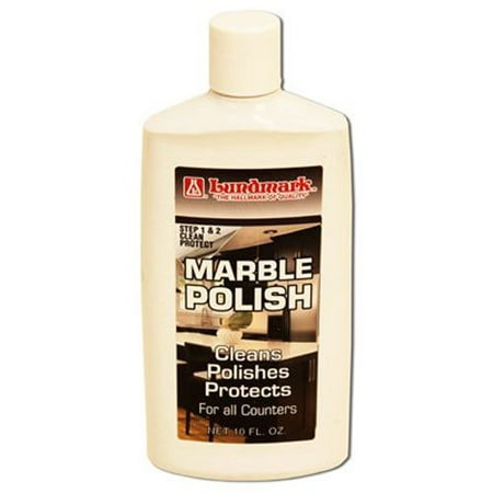 Marble Polish, Cleans polishes and protects in a ready to use formulation By Lundmark (Best Thing To Clean Marble Countertops)