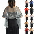 thumbnail image 4 of Exquisite Fine Organza Sheer Shawl Wrap Weddings Evening Party Shawl Scarf, 4 of 11