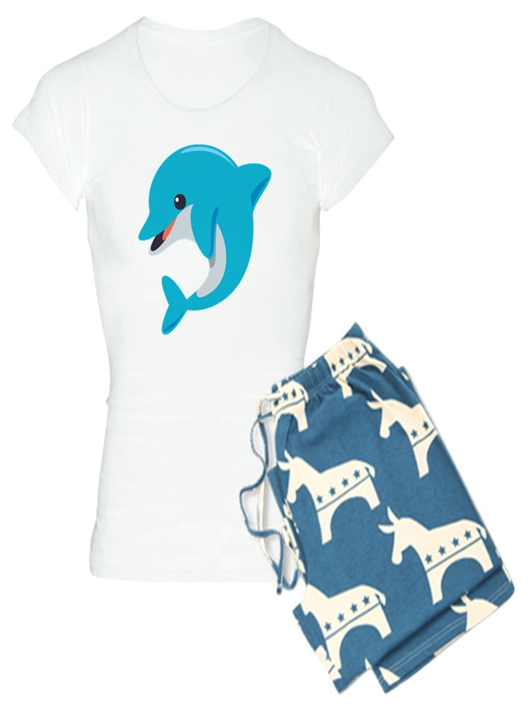 CafePress Dolphin Pajamas Women's Light Pajamas