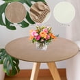 thumbnail image 6 of Retrok Round Tablecloth Elastic Edged Tablecloth Wipeable Table Cloth Table Cover for Outdoor,Patio,Kitchen,Dining Room Waterproof Oilproof without Washing 23" Inch Round Tight Fit Brown, 6 of 11