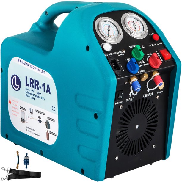 VEVOR 1/2hp Refrigerant Recovery Machine Portable 115v AC Refrigerant