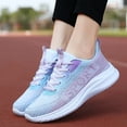 thumbnail image 6 of Sopiago Sneakers for Women Womens Walking Shoes - Slip On Tennis Running Shoes Memory Foam Lightweight Work Sneakers for Indoor Outdoor Gym Purple,39, 6 of 6