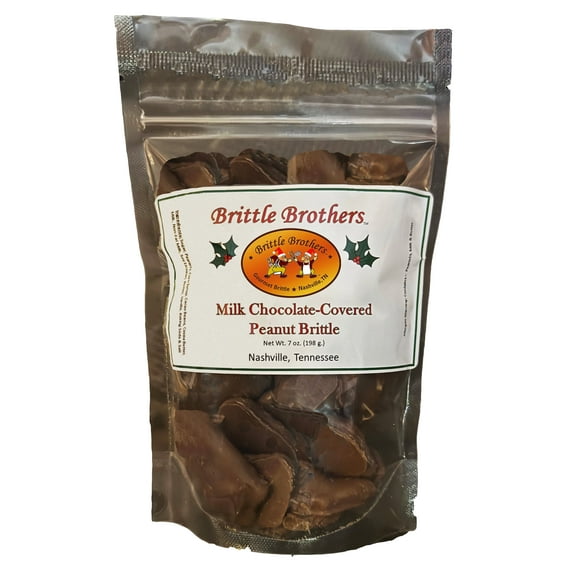 Brittle Brothers - Chocolate Covered Peanut Brittle - 7 oz. Bag