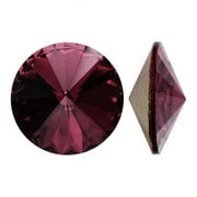 Swarovski Crystal, #1122 Rivoli Fancy Stones 12mm, 4 Pieces, Amethyst F