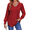 2 Wine Red, variant on Long Sleeve Shirts for Women Fall Tops Dressy Casual Blouses Pleated V Neck Tunic Tops