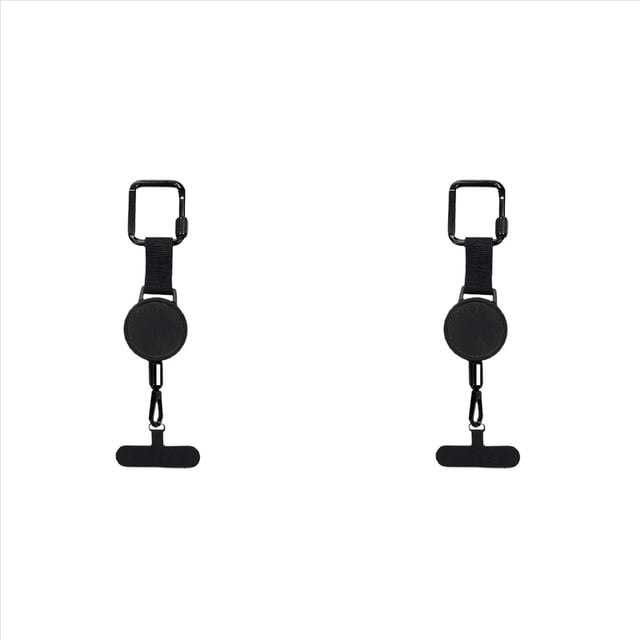2X Correa Retráctil Antirrobo para Teléfono Móvil, Correa de Seguridad para Smartphone con Clip para Cinturón.