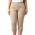 thumbnail image 6 of Ihhxva Women's Plus Size Capri Pants 3/4 Length Elastic Waist Pockets Stretchable Straight-Leg Summer Casual Lounge XL-5XL, 6 of 9