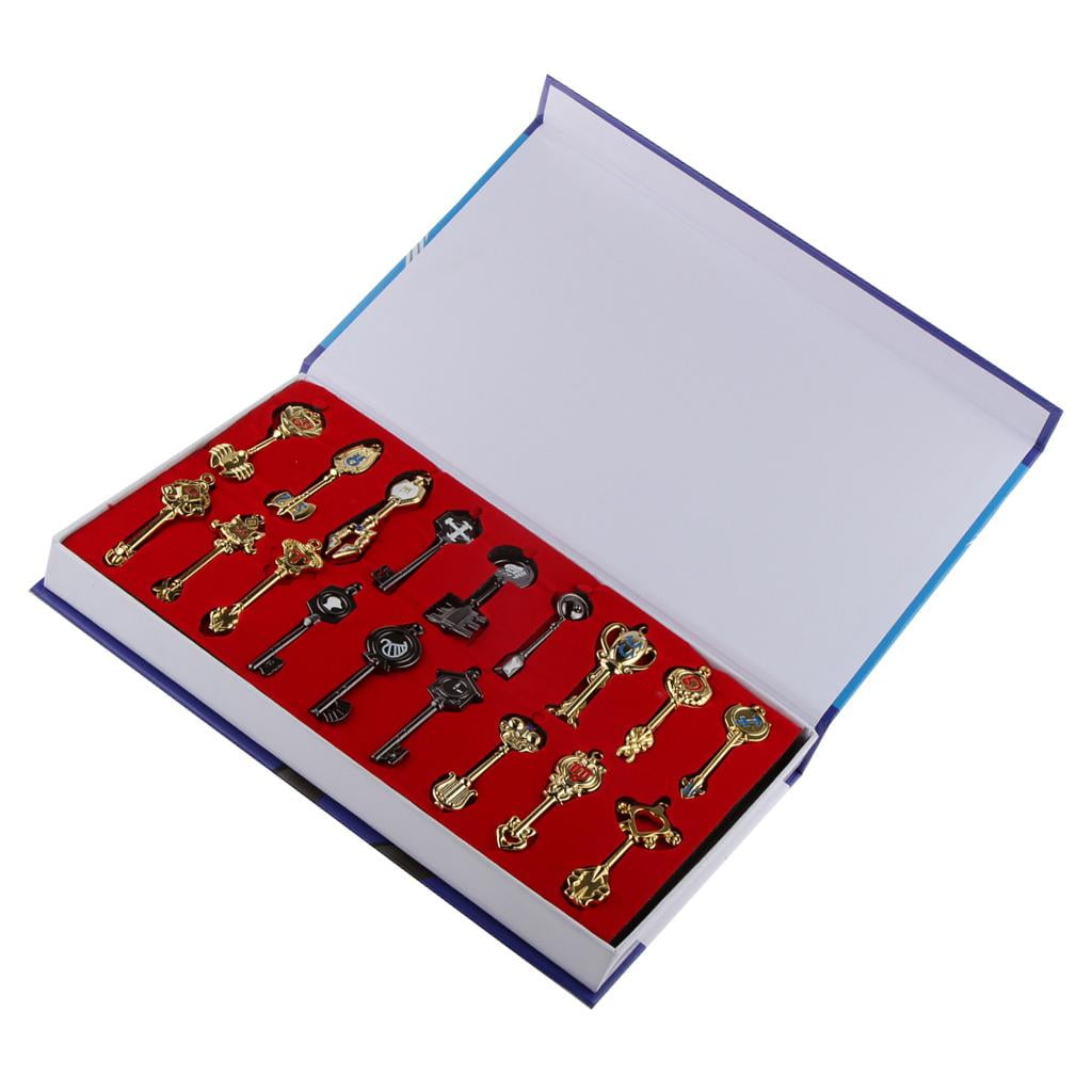 Fairy Tail Lucy Celestial Spirit Gate Keys pendant set of 18pcs necklace cosplay 