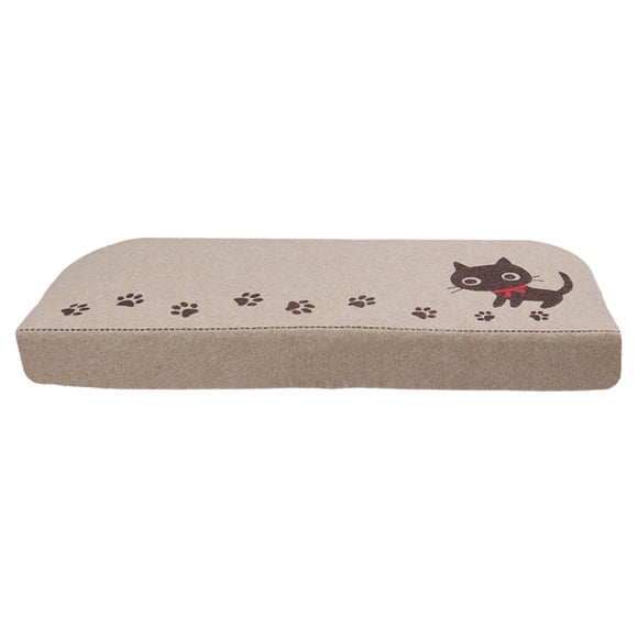 WORGEOUS Estampado de gatito Escalera antideslizante Pisada Lavable Tapeta de la pisada de la escalera de corte de reducción de ruido lavable (Beige)