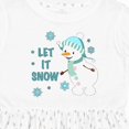 thumbnail image 4 of Inktastic Let It Snow Snowman Girls Toddler Dress, 4 of 5