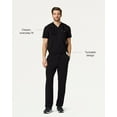 thumbnail image 2 of Jaanuu Holmes Everyday Scrub Top for Men — Classic Fit, V-Neck, 1 Pocket, Anti-Wrinkle, 2 of 7
