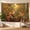 B, variant on XaaKee Tapestry Wall Hanging, Sun-dappled Fox Pair Woodland Wildlife Autumn Flora, High-Quality Polyester Tapestry For Bedroom, 60x40Inch