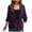 Purple Velvet Tops for Women, variant on Women's Sequin Velvet Tops Draped V Neck Holiday Birthday Evening Party Dressy Blouse Plus Size Long Sleeve Sparkly Glitter Shirts Wine,XL