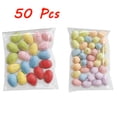 thumbnail image 2 of KOYPTL 50 Pcs Easter Speckled Eggs Neutral Plastic Fake Chicken Eggs 1.2" Textured Easter Decorations Pastel Bowl Vase Fillers Farmhouse Spring Decorations for Party Garden Vintage Home Table, 2 of 5