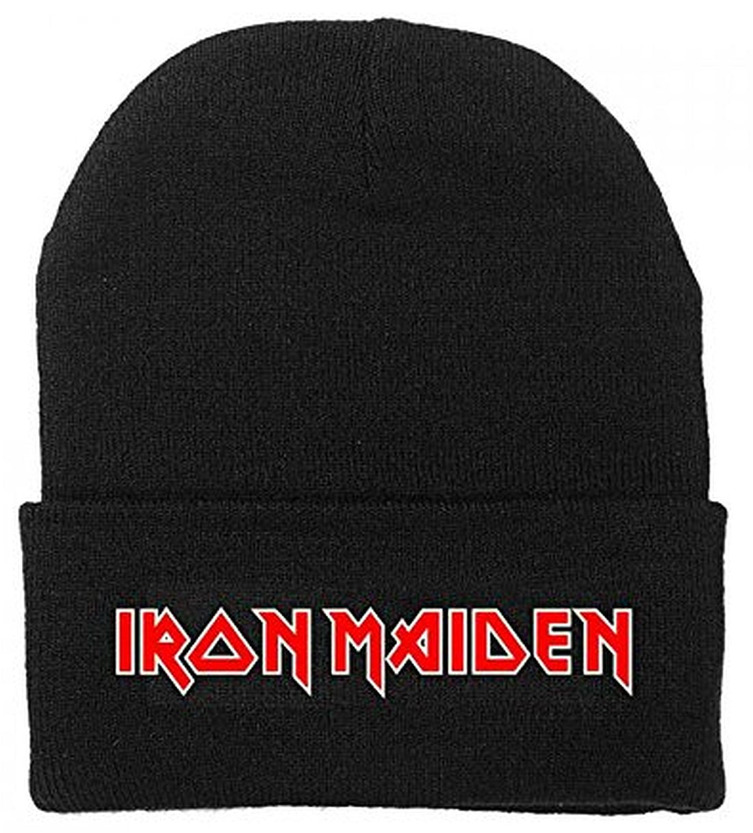 Iron Maiden Classic Logo Beanie Hat Cap - Walmart.com