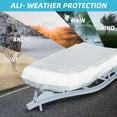 thumbnail image 2 of 600D Marine Grade Fade and Tear Resistant Dinghy Cover, Heavy Duty Waterproof and Sunproof Inflatable Boat Cover, Silver (11.5'-12.5' Long), 2 of 7