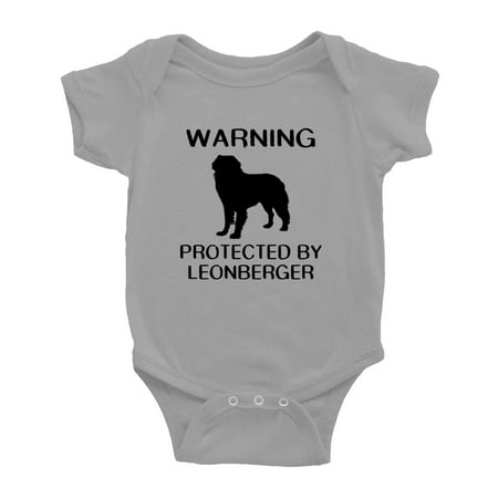 

Warning: Protected by A Leonberger Dog Funny Baby Rompers Baby Clothes (Gray 0-3 Months)