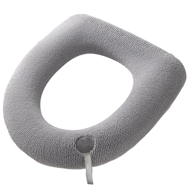 Cojín de poliéster para asiento de inodoro, cojín cálido, almohadilla para asiento de inodoro, cojín calefactor, tapa de inodoro para baño, funda para asiento de inodoro para baño