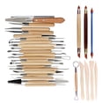 thumbnail image 1 of Scienceny Herramientas para esculpir arcilla, modelado de cerámica, decoración, escultura de doble extremo, arte, herramienta reutilizable lavable Kits y herramientas para tallar  30PCS/juego Scienceny TO001238-01, 1 of 1