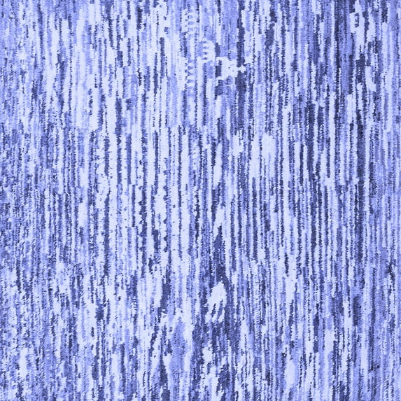 Ahgly Company Indoor Square Abstract Blue Modern Area Rugs, 7' Square