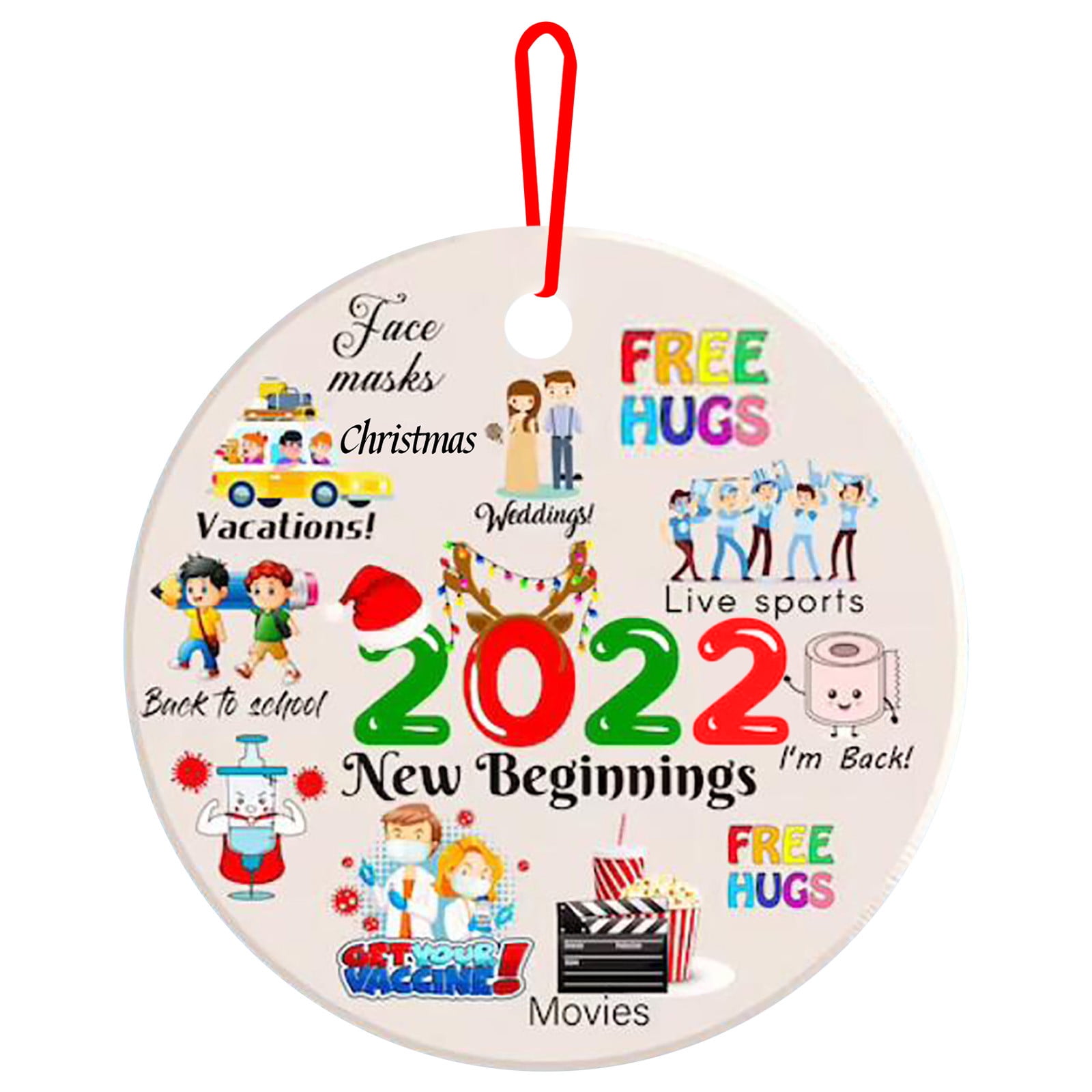 Usps Christmas Ot 2022 Umfun 2021 Christmas Ornaments Hanging Decoration Gift Product Personalized  Family, Santa Claus Elk Xmas Tree Ornaments Hanging Pendants,Christmas Gift, 2022 New Year Wishes,Xmas Party Decor - Walmart.com