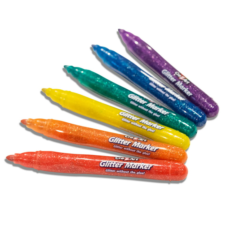 Cra Z Art Glitter N Metallic Markers Assorted Colors Pack Of 12 Markers -  Office Depot