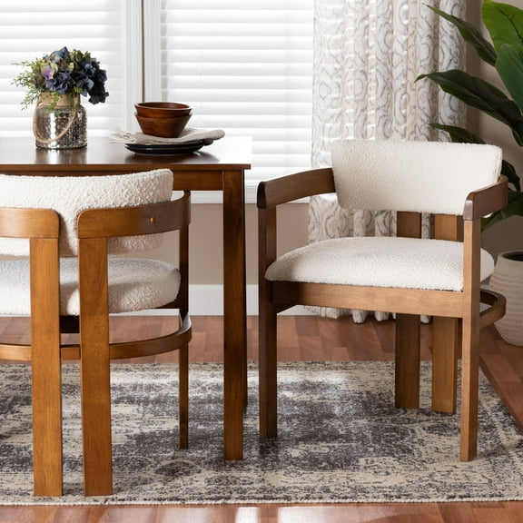 Baxton Studio Carice Modern Dining Chair, Cream