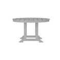 thumbnail image 6 of Emma + Oliver Indoor-Outdoor 48" Round Recycled HDPE Adirondack Dining Table for 4 in Gray, 6 of 8