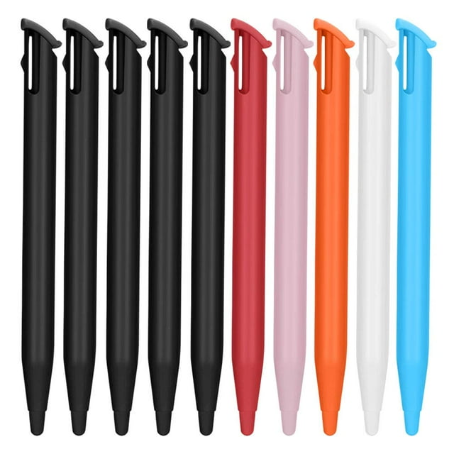 2Ds Stylus Pens Para Nintendo New 2Ds Xl/New 2Ds Ll Slot, Bolígrafo De Repuesto, Juego De Lápiz De Pantalla Táctil De Plástico (Paquete De 10)