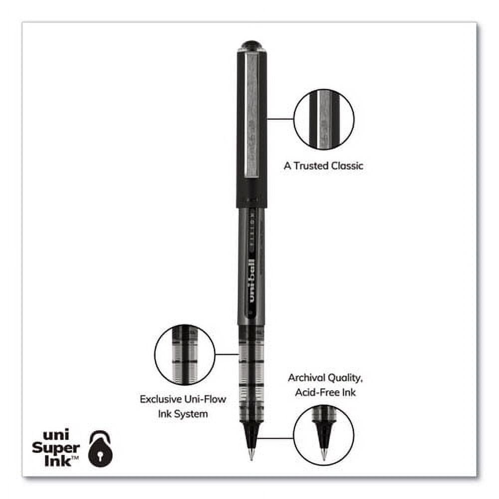 "Vision Roller Ball Pen, Stick, Bold 1 Mm, Blue Ink, Black/blue Barrel, Dozen | Bundle of 5 Dozen"