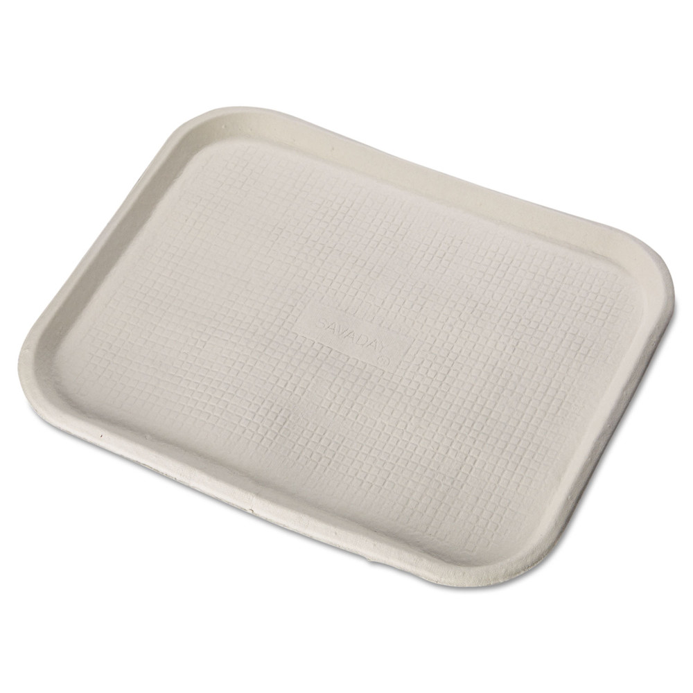 20804 14 X 18 Savaday Rectangular Molded Fiber Food Trays