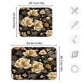 thumbnail image 3 of Dish Drying Mat Microfiber Kitchen Pad Large Counter Absorbent Dish Mats Drainer Rack 18"x24" Elegant Beige Floral, 3 of 7