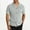 Gray, variant on SGFCWSX Mens Short Sleeve Button Down Shirts, Men's Breathable Knit Button Up Shirt with Chest Pocket Green Size 3XL