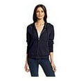 thumbnail image 2 of Hanes Women's Full Zip EcoSmart Fleece Hoodie, Deep Navy, Large, 2 of 2
