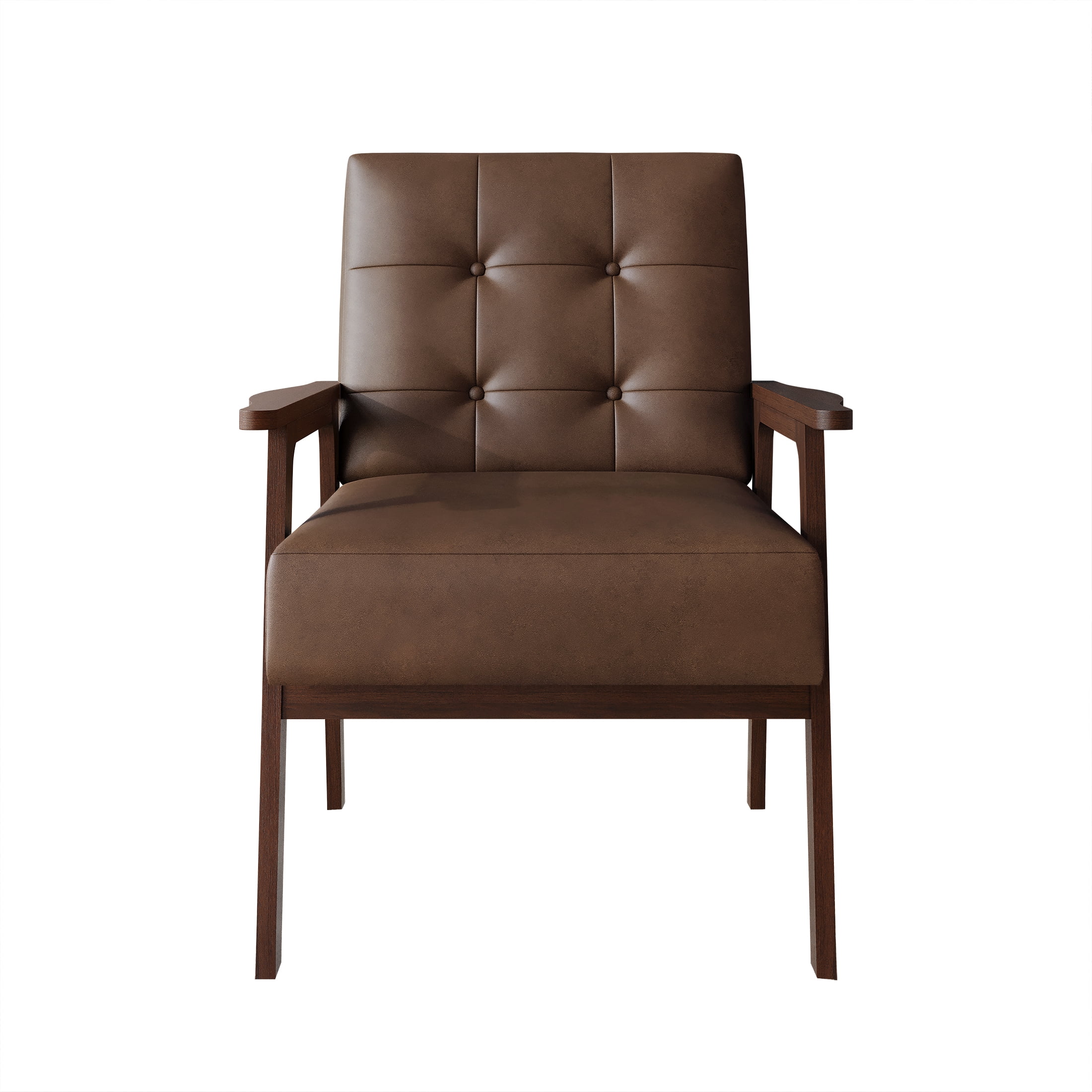 Castle Place Shabby Chic Accent Chair, Brown