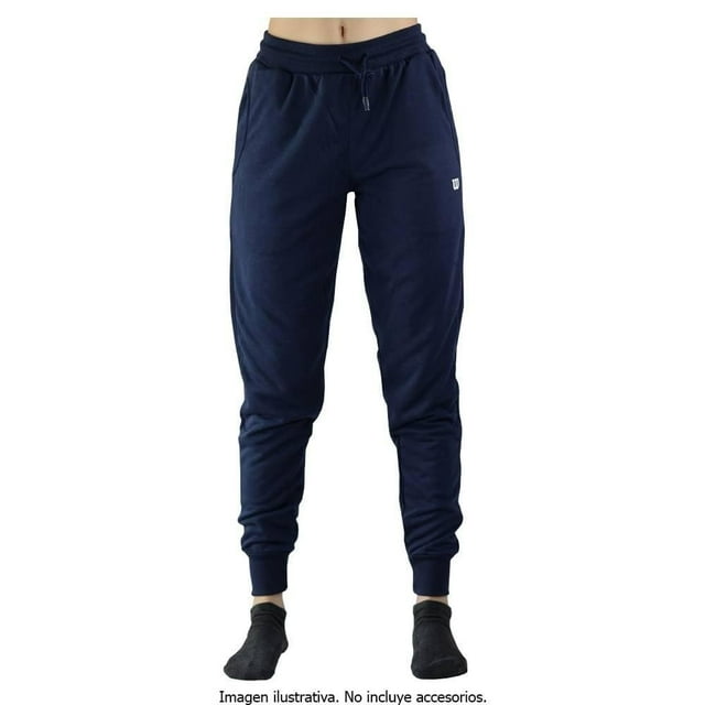 Pantalón Wilson para Mujer, Tipo Jogger Deportivo Liso Azul Marino Talla EG