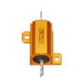 thumbnail image 2 of 25W 25 Ohm Aluminium Housing Chassis Mount Wirewound Power Resistors Gold 1pcs, 2 of 4